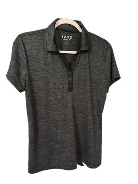 IZOD Golf Women’s Heathered Charcoal Polo Shirt